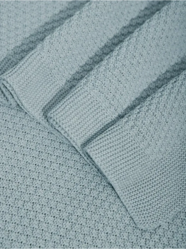 Плед 160х220 на кровать диван покрывало вязаный Хлопок 100 % фото 3