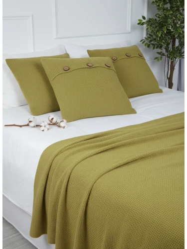 Плед 160х220 покрывало на диван кровать вязаный хлопок 100% фото 9