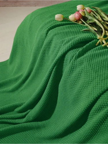 Плед 180х220 на кровать диван покрывало вязаный Хлопок 100 % фото 3