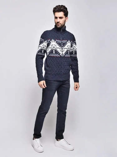 Кардиган мужской на молнии Кофта Жакет фото 4