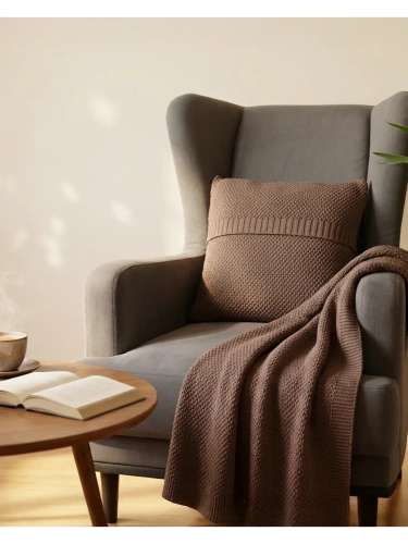 Наволочка декоративная вязаная для подушки 45 x 45 см хлопок фото 3