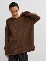 Свитер женский оверсайз шерстяной Кофта свободного Джемпер