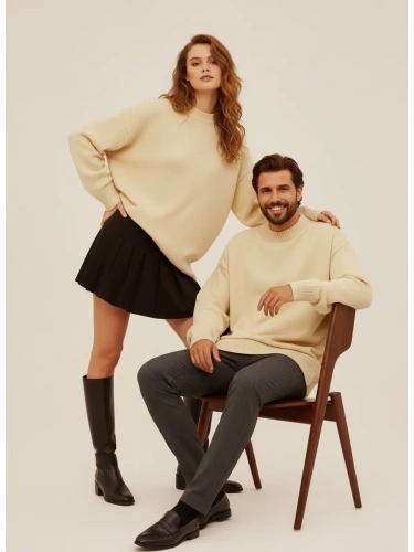 Свитер оверсайз женский и мужской теплая унисекс фото 7