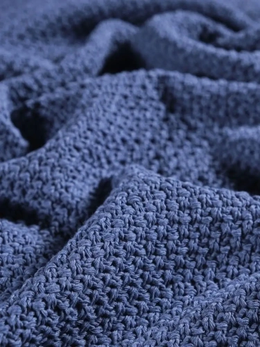 Плед 160х220 покрывало на диван кровать вязаный хлопок 100% фото 3