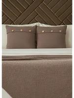 Наволочка декоративная вязаная для подушки 45 x 45 см хлопок