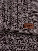 Плед 150х200 покрывало на диван кровать вязаный детский