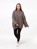 Свитер женский оверсайз шерстяной Кофта свободного Джемпер