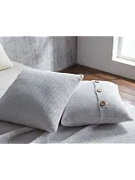 Наволочка декоративная вязаная для подушки 45 x 45 см хлопок