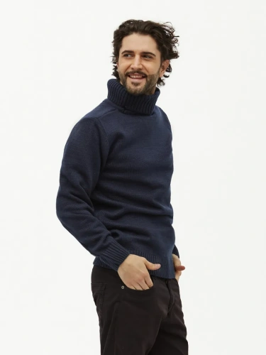 Свитер мужской с горлом теплый шерстяной фото 3