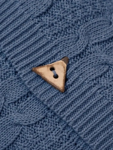 Плед 220x240 на кровать диван покрывало вязаный хлопок 100% фото 7