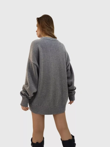 Свитер оверсайз женский и мужской теплая унисекс фото 6