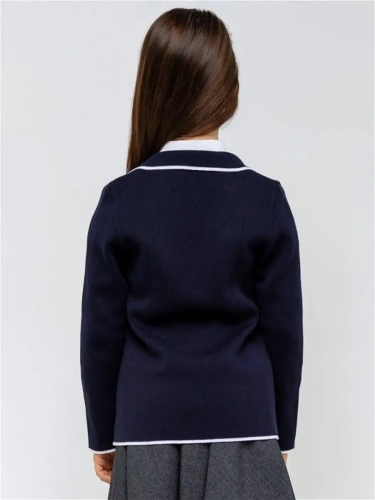 Кардиган Пиджак для девочки Школьный вязаный Жакет кофта фото 3