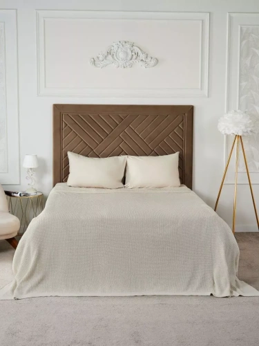 Плед 220х240 на кровать диван покрывало вязаный Хлопок 100 % фото 4