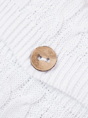 Наволочка декоративная вязаная для подушки 45 x 45 см хлопок фото 3