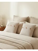 Наволочка декоративная вязаная для подушки 45 x 45 см хлопок