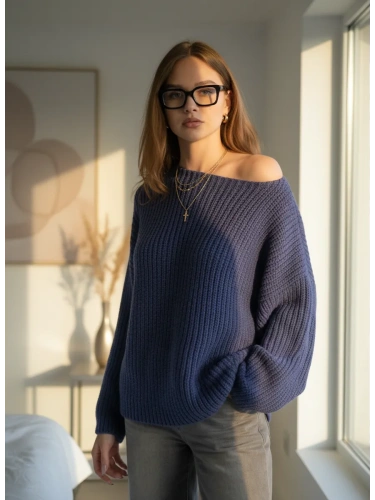 Вязаный свитер оверсайз удлиненный фото 4