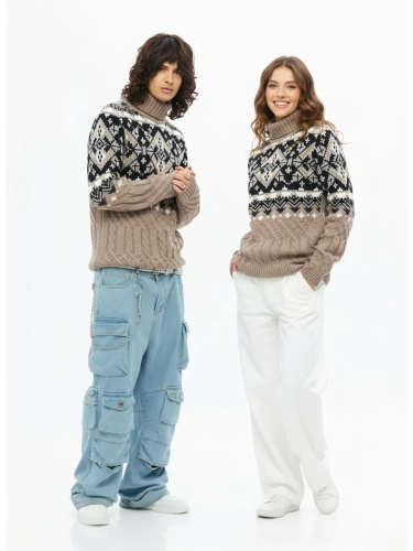 Свитер мужской с горлом теплый шерстяной фото 4