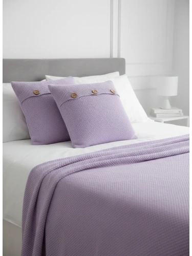 Плед 180х220 на кровать диван покрывало вязаный Хлопок 100 % фото 7