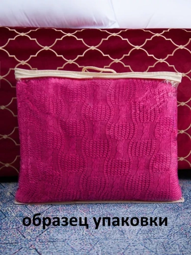 Плед 200х220 на кровать диван покрывало вязаный Хлопок 100 % фото 7