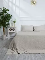 Плед 180х220 на кровать диван покрывало вязаный Хлопок 100 %