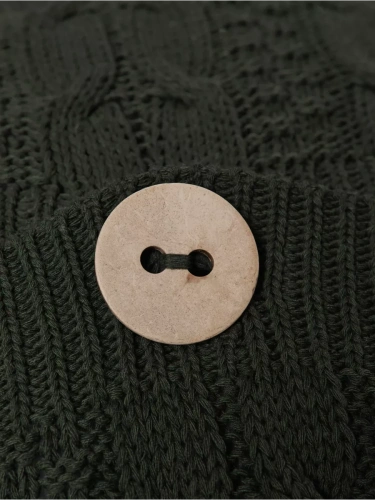 Наволочка декоративная вязаная для подушки 45 x 45 см хлопок фото 3