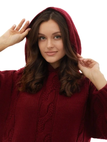 Худи оверсайз с капюшоном шерстяной Кофта длинный Свитер фото 2