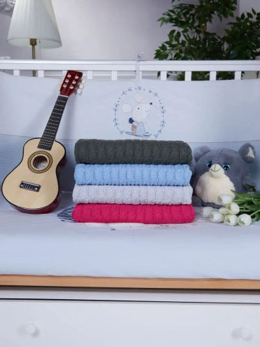 Плед вязаный для малыша 110x90 см хлопок для новорожденных фото 6