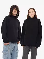 Свитер оверсайз с горлом теплый шерстяной