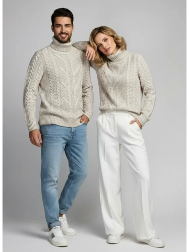 Свитер мужской с горлом теплый шерстяной фото 5