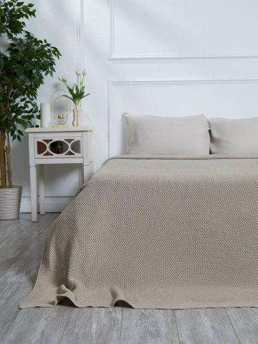 Плед 200х220 на кровать диван покрывало вязаный Хлопок 100 % фото 5