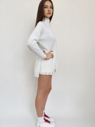 Свитер оверсайз с горлом теплый шерстяной Джемпер фото 6