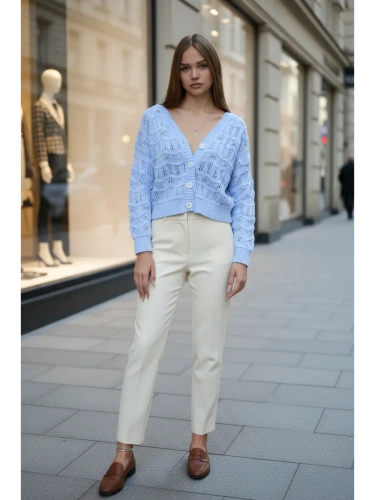 Кардиган женский кроше укороченный оверсайз фото 5