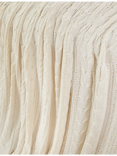 Плед 160х220 на кровать диван покрывало вязаный Хлопок 100 % фото 2