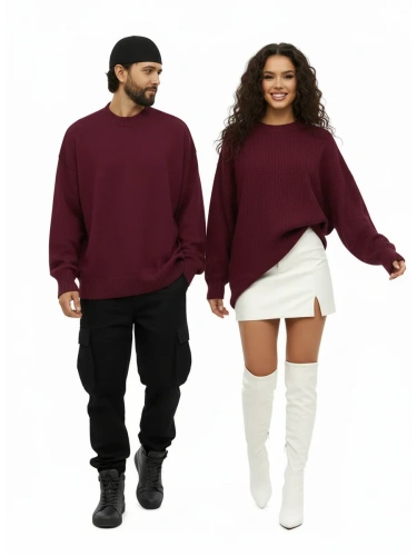Свитер оверсайз женский и мужской теплая унисекс фото 2